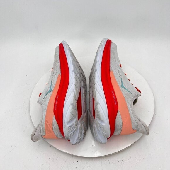 Hoka One One Mach 4 Women Size 9.5B  1113529 WFS White Fiesta Running Shoes - Picture 8 of 15
